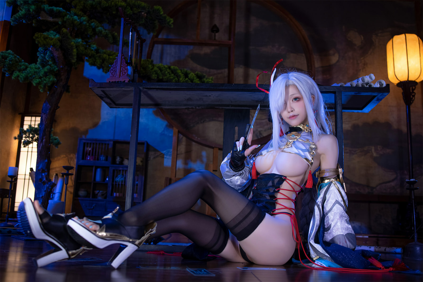 水淼aqua 申鹤旗袍