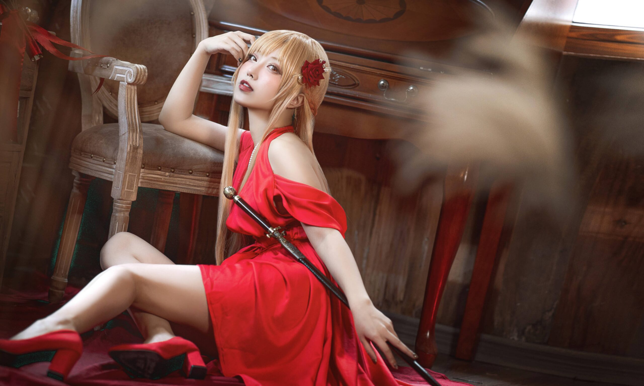 切切celia 刀剑神域 亚丝娜 礼服